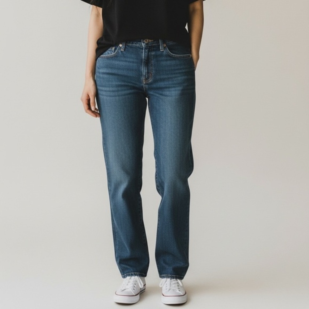 Levi's Women's Straight-Leg Jeans - Blue Wash in size 10